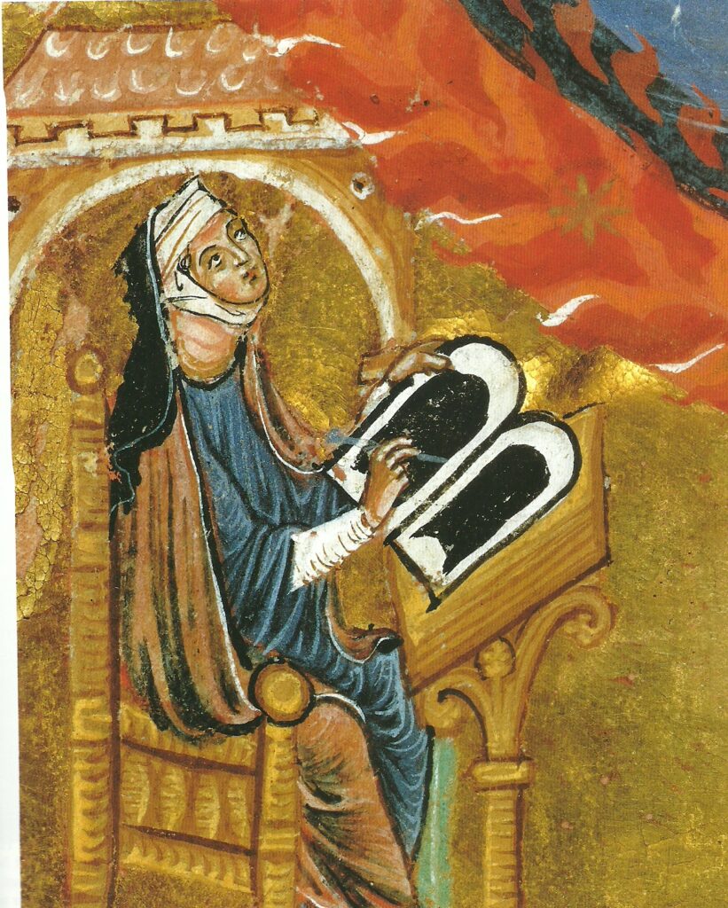 Aan deze studiedag geeft Kitty Bouwman de lezing Schepping uit liefde, Dinah Wouters spreekt allegorie en exegese;; Mariecke van den Berg over een inclusief godsbeeld en mensbeeld; Hans Alma over Hil;degard eco-spiritualiteit; Lenneke Post over de groene scheppingskracht bij Hildegard en Daniele Mueller vertelt over Hildegard en de katharen: de strijd om het goede. Hanna Rijken spreekt over Hildegards muziek. Dit Symposium wordt afgesloten met een concert door de vrouwenschola o.l.v. Hanna Rijken.  